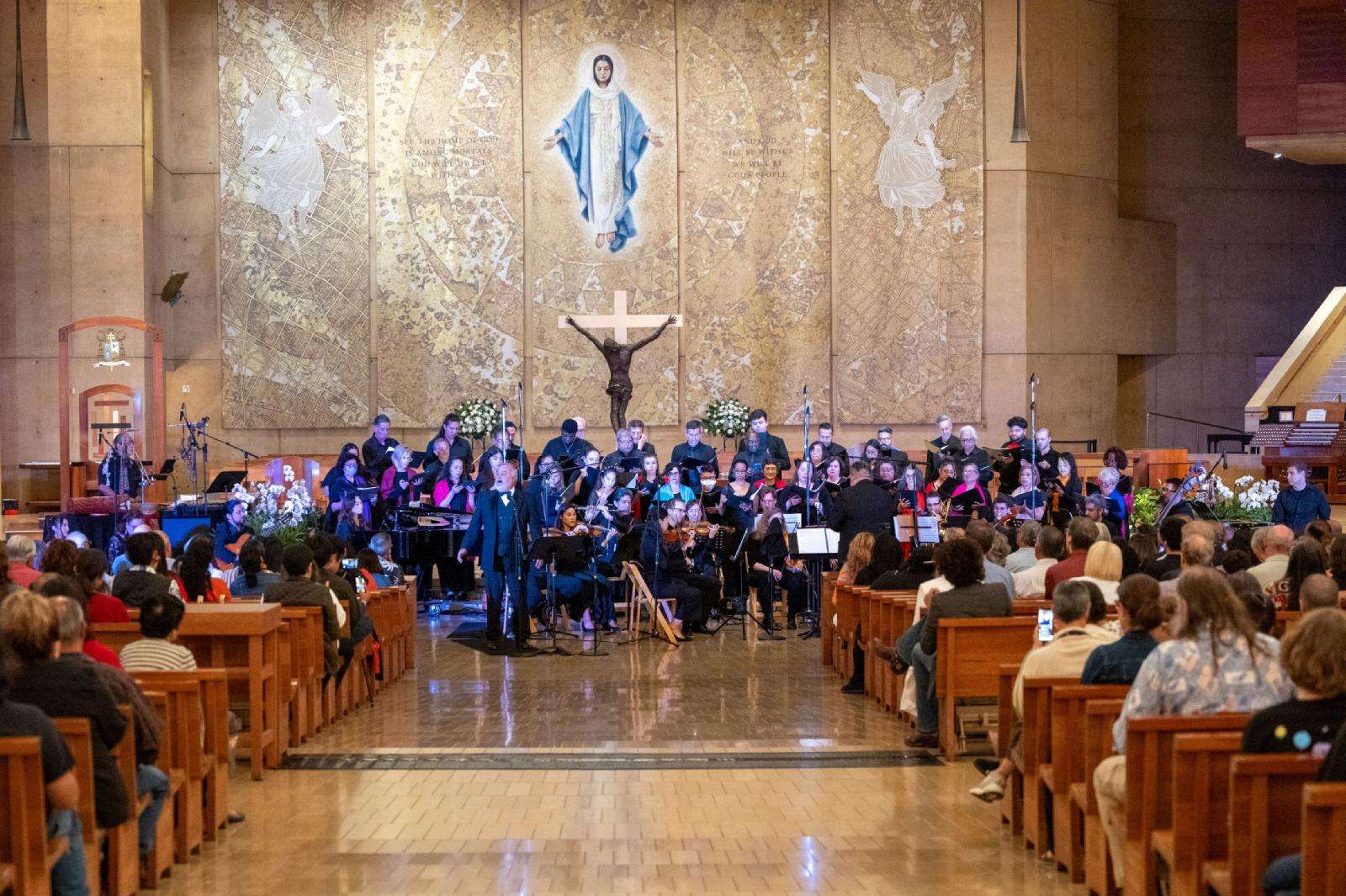 Indigenous musicians learned, taught, made, and adapted sacred music